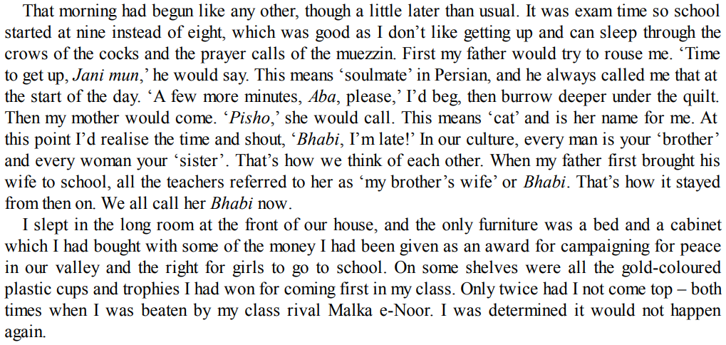 the malala yousufzai pdf