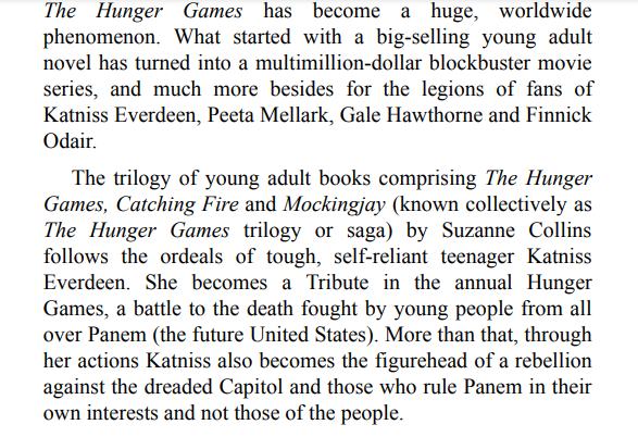 The Hunger Games by Suzanne Collins