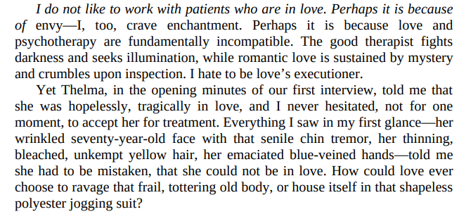 Love’s Executioner by Irvin D. Yalom