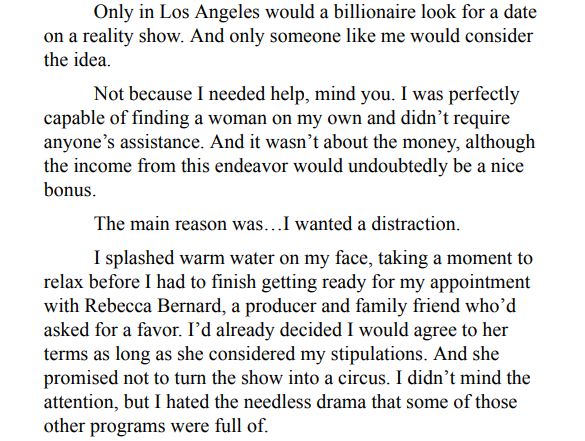 Blind Date with a Billionaire Reality Star by Evangeline Kelly