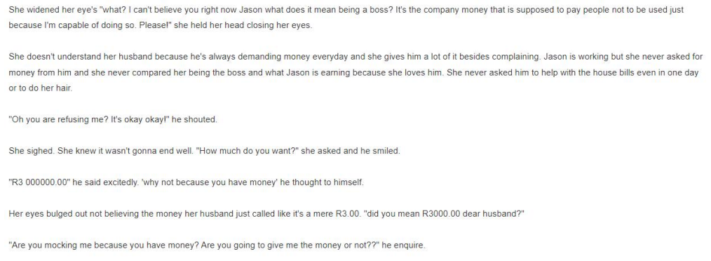 MY MISTAKE by Senamile A. Dlamini