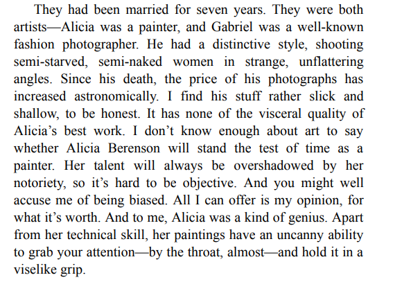 The silent patient By Alex michaelides