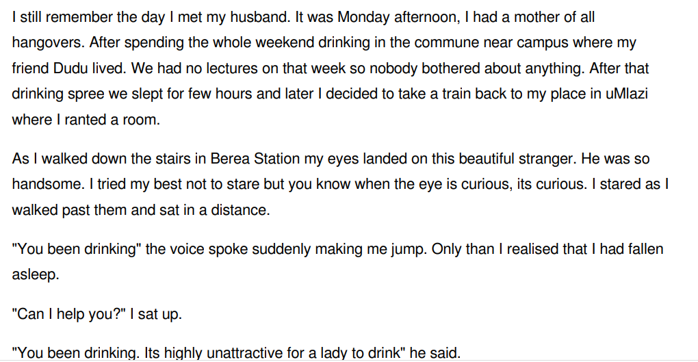 Day I Met My Husband by THROUSE