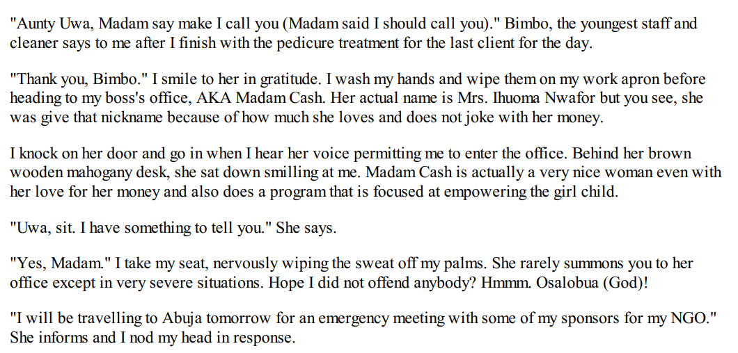 HEAVEN TO YOU A Nigerian Roman by MsIndrani 