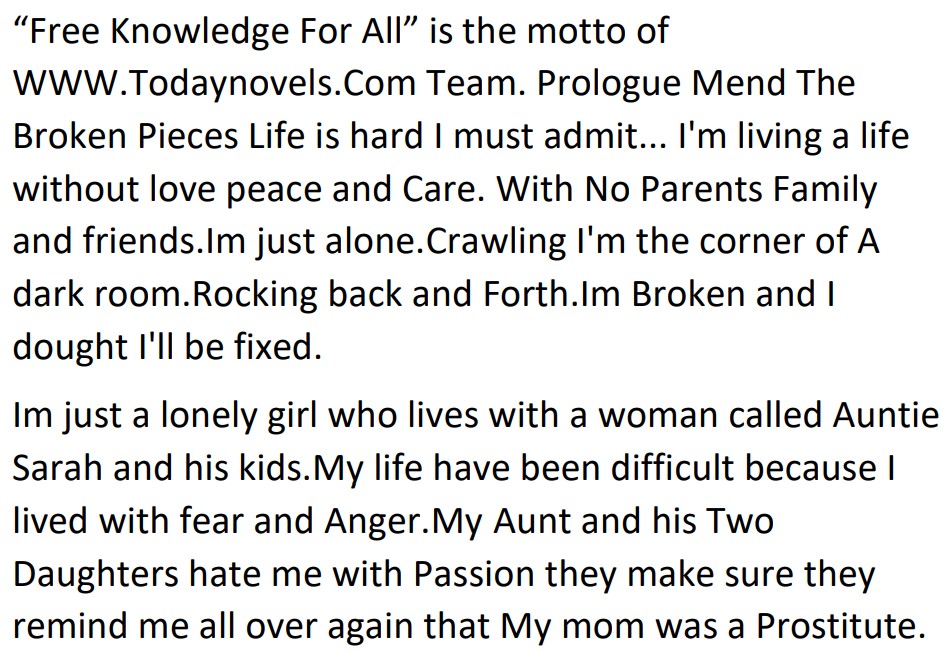 Mend The Broken Pieces by Mnguni Amanda