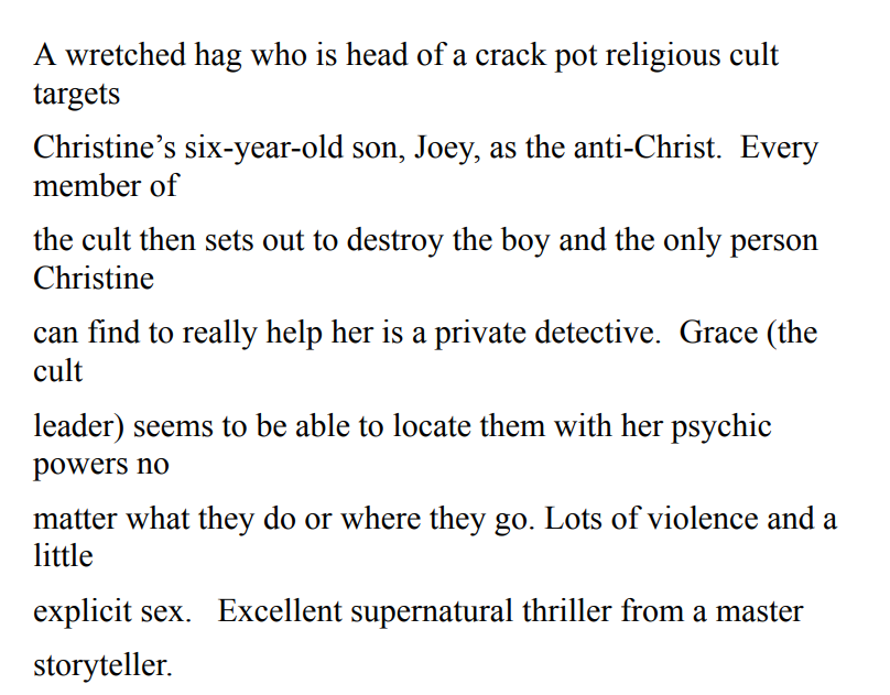 The Servants of Twilight by Dean Koontz 