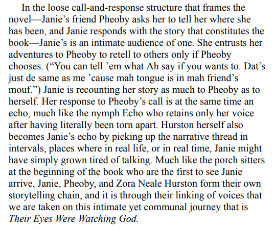 Their Eyes Were Watching God by Zora Neale Hurston