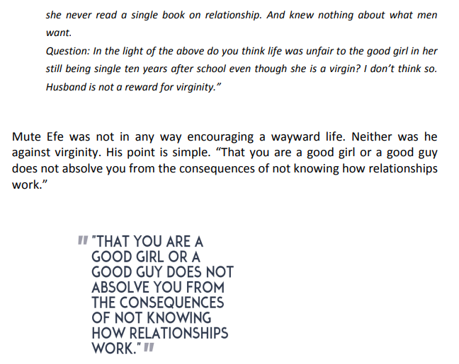 Why Good Girl Remain Single By Nelson Asuen 