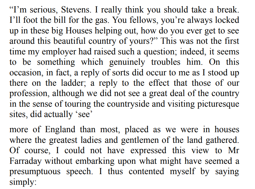 The Remains of the Day by Kazuo Ishiguro