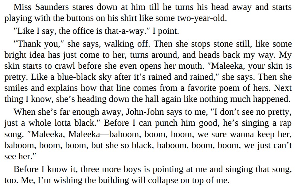 The Skin I’m in by Sharon Flake