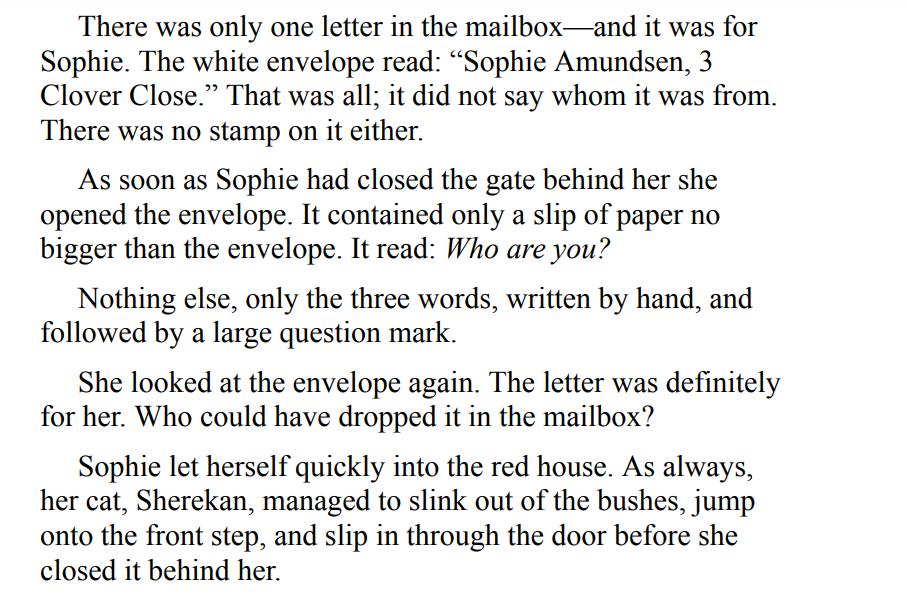 Sophie’s World by Jostein Gaarder