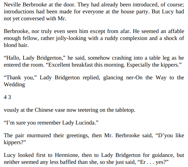 On the Way to the Wedding by Julia Quinn