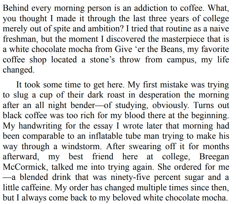 Coffee & the Contingency Plan by Jessica Costello