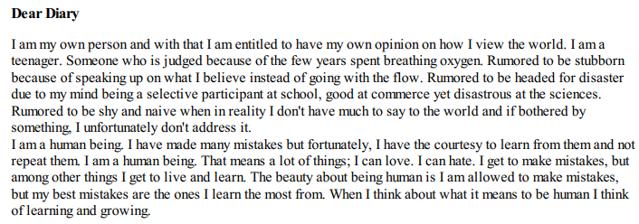 Dear Diary I Am An African Girl By Tetekie