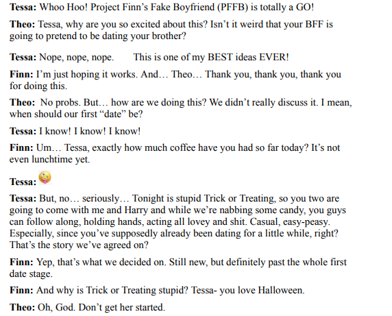 FINN’S FAKE BOYFRIEND BY SHAE MICHAELS