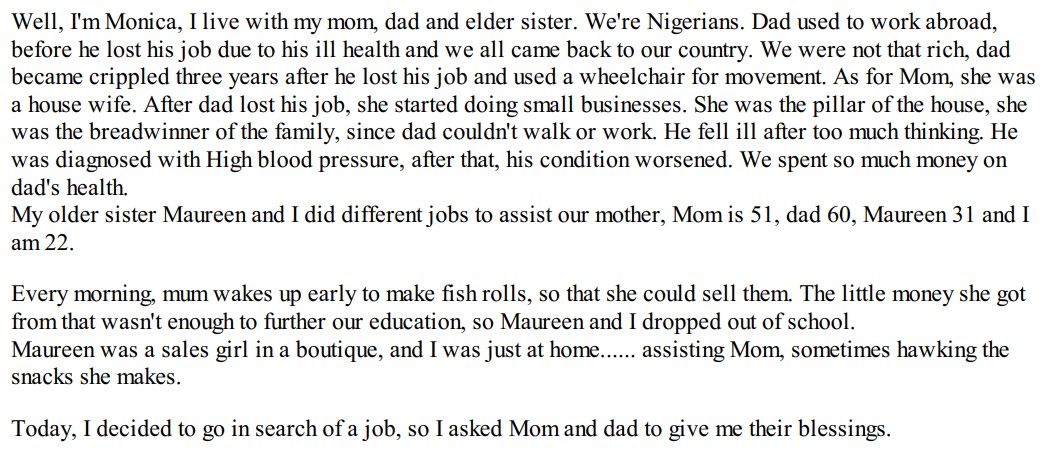 Monica by Abigail P. Benson 