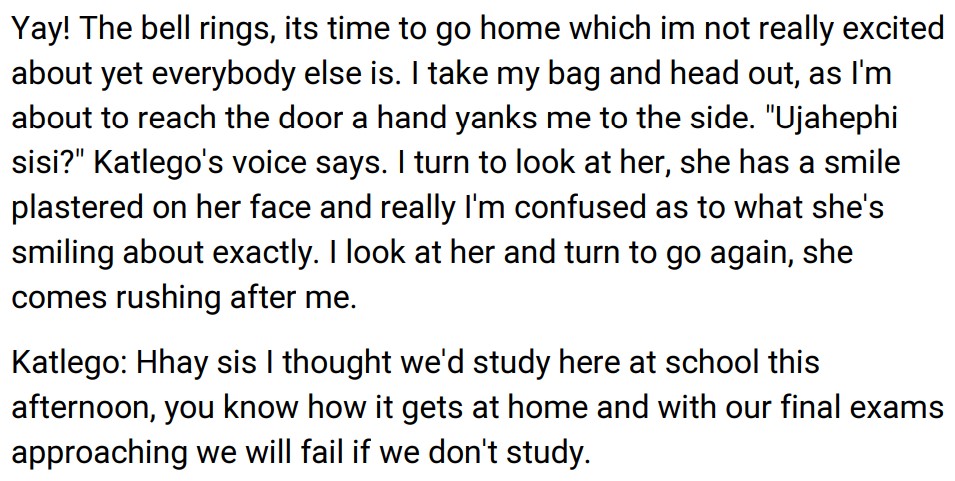 Ndalwenhle’s Diary The Abduction by Mandisa Mdunge 