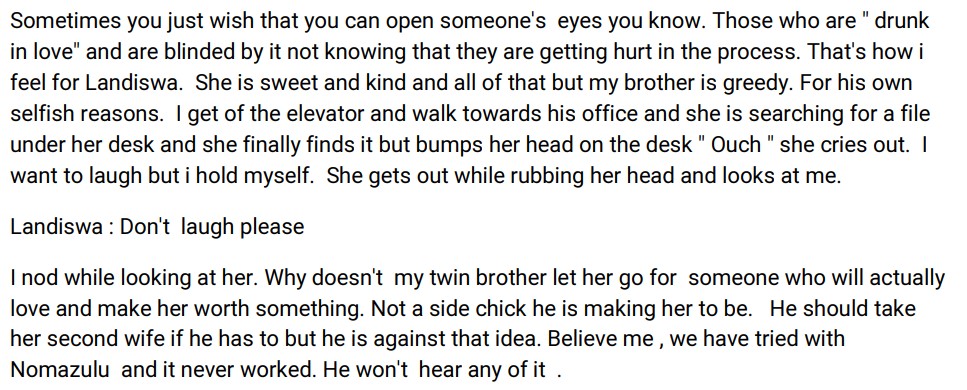 Landiswa The Side Chick by Thando Mkhize