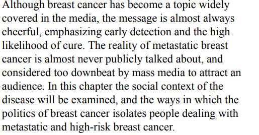 Advanced Breast Cancer by Musa Mayer PDF