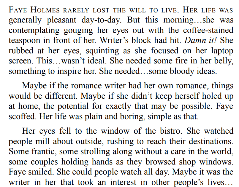 At First Glance BY Melissa Tereze 