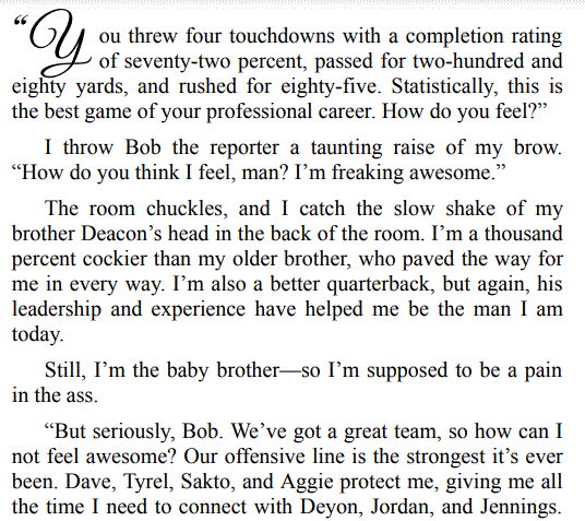 QUARTERBACK SNEAK BY KAMERON CLAIRE