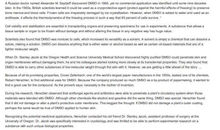 Healing with DMSO by Amandha Dawn Vollmer PDF