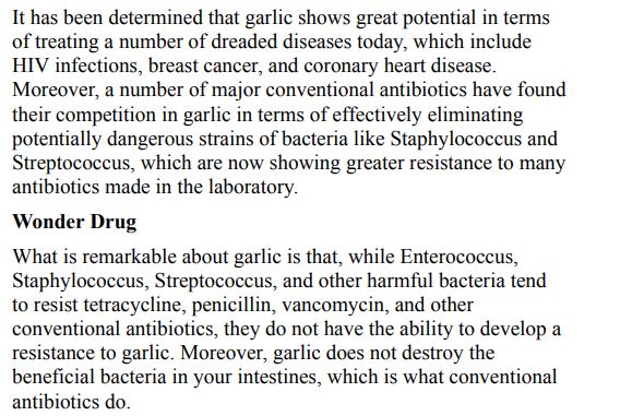 The Miracle of Garlic by David Sykes PDF