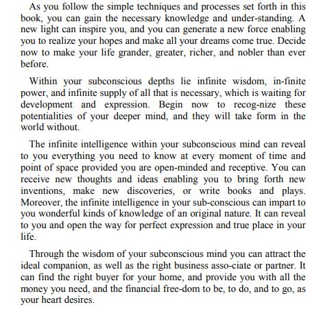 The Power of Your Subconscious Mind by Joseph Murphy & Mark White PDF