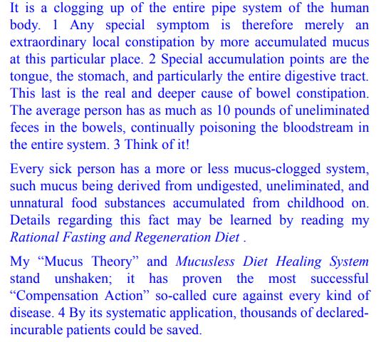 Mucusless Diet Healing System by Arnold Ehret PDF