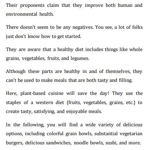 PLANT BASED COOKING RECIPES GUIDE by SAW CASTLE PDF