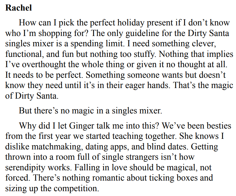 RACHEL BY PIPER COOK 