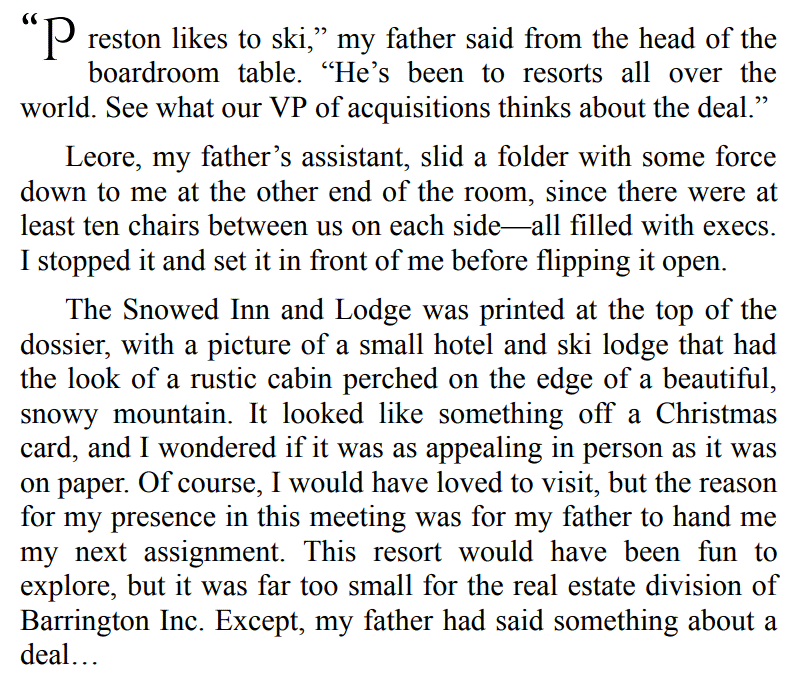 SNOW INN LOVE BY ELLE CHRISTENSEN