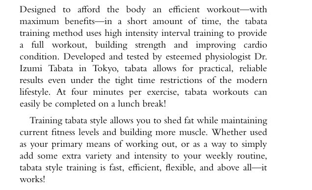 Tabata Workout Handbook by Roger Hall PDF