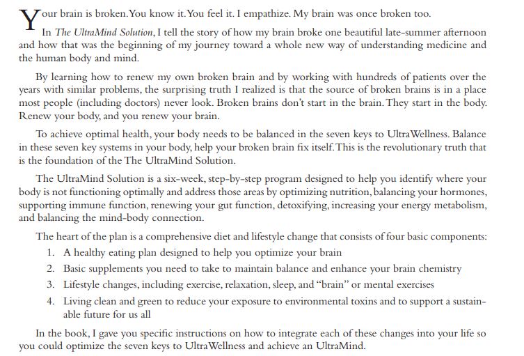 The UltraMind Solution by Mark Hyman PDF