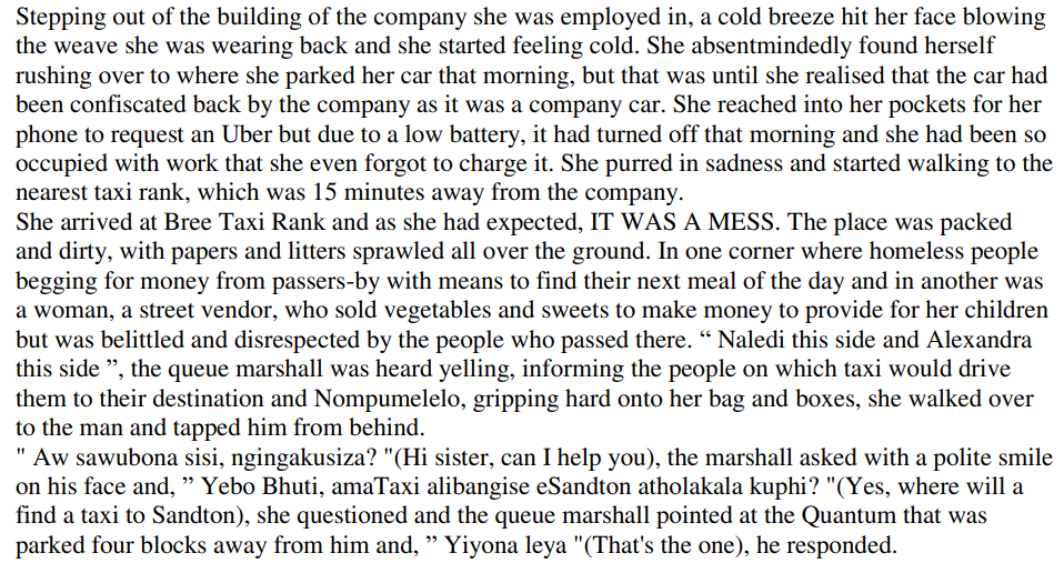 UMashonisa Nompulelo’s Story