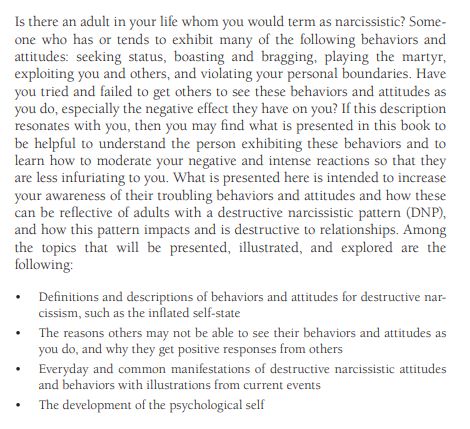 Understanding Narcissists by Nina Brown pdf