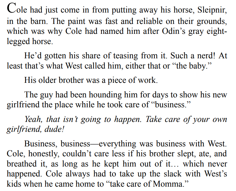 COLE’S DILEMMA BY STEPHANIE FOWERS 