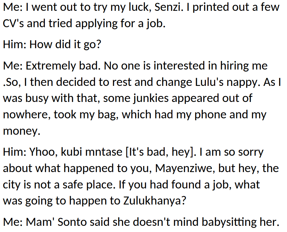 Mayenziwe’s Tribulations