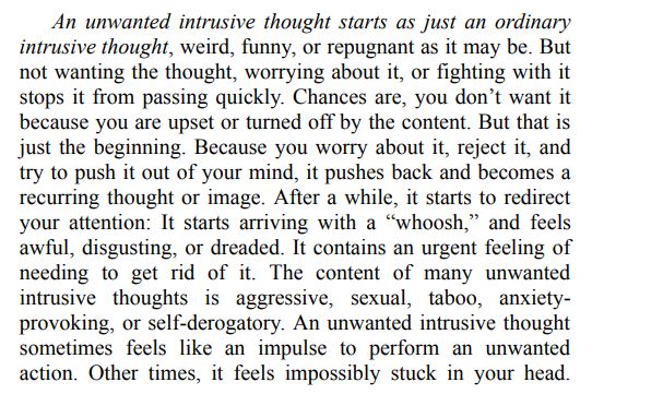 Overcoming Unwanted Intrusive Thoughts by Sally M Winston & Martin N Seif PDF