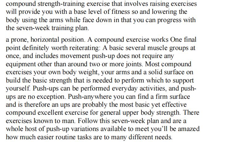 7 Weeks to 100 Push-Ups by Steve Speirs