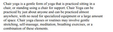 Chair Yoga For Seniors by Nancy Coffin PDF