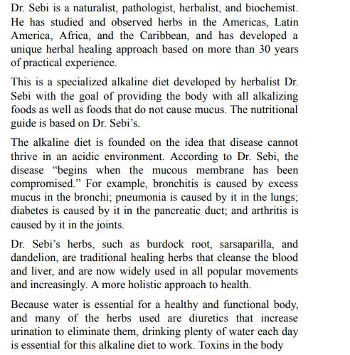 Dr. Sebi's Alkaline and Anti-Inflammatory Diet for Beginners by Johnson Frida PDF