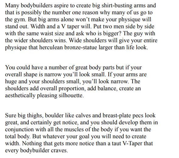 How To Build Massive Shoulders by M Laurence PDF