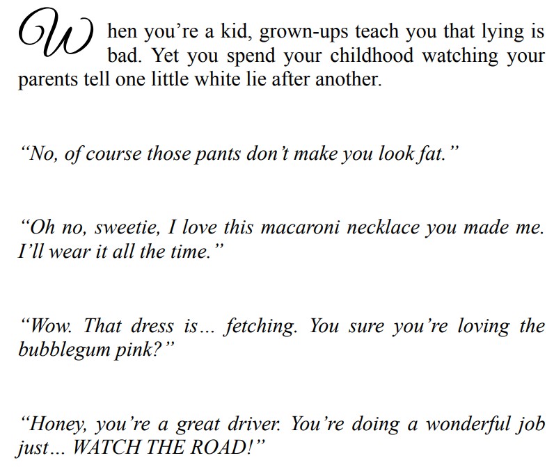 Just A Little White Lie by Melody Sweet 