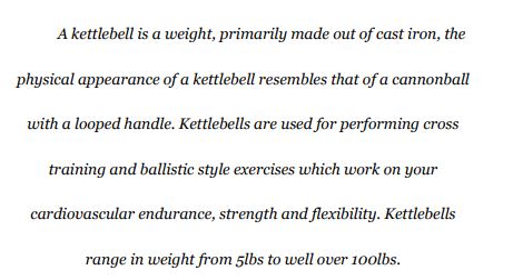 Kettlebell by P Selter PDF