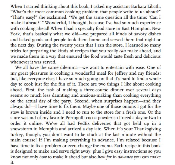 Make It Ahead by Ina Garten PDF