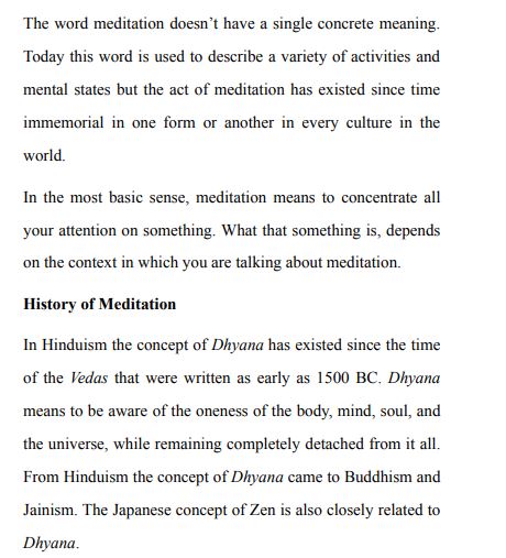 Meditation For Beginners by Sara Elliott PDF