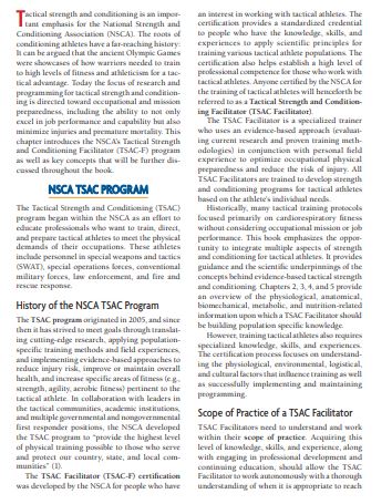 Nsca’s Essentials of Tactical Strength and Conditioning by NSCA PDF