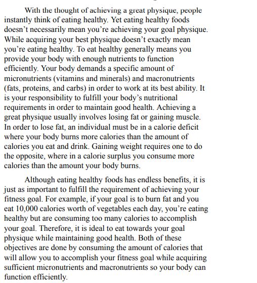 Optimal Guide To Your Best Physique by Kameron George PDF