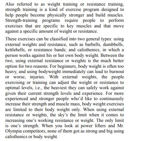 Strength Training & Supplements by Bjorn Nicholas